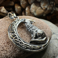 Load image into Gallery viewer, Nocturn Wolf Moon Necklace