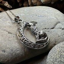 Load image into Gallery viewer, Nocturn Wolf Moon Necklace