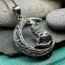 Load image into Gallery viewer, Nocturn Wolf Moon Necklace