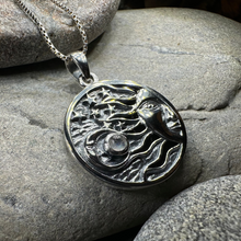 Load image into Gallery viewer, Celestial Wind Moon & Sun Necklace
