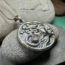 Load image into Gallery viewer, Celestial Wind Moon & Sun Necklace