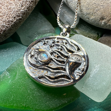 Load image into Gallery viewer, Celestial Wind Moon & Sun Necklace