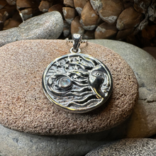 Load image into Gallery viewer, Celestial Wind Moon & Sun Necklace