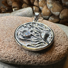 Load image into Gallery viewer, Celestial Wind Moon & Sun Necklace