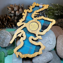 Load image into Gallery viewer, Scotland Map Lucky Sixpence Ornament