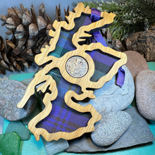 Load image into Gallery viewer, Scotland Map Lucky Sixpence Ornament