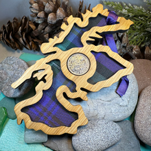 Load image into Gallery viewer, Scotland Map Lucky Sixpence Ornament