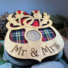 Load image into Gallery viewer, Scottish Wedding Lucky Sixpence Ornament