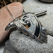 Load image into Gallery viewer, Birget Celtic Raven Necklace