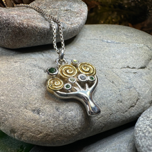 Load image into Gallery viewer, Shades of Green Tree of Life Necklace