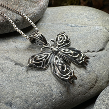 Load image into Gallery viewer, Azaria Celtic Butterfly Necklace
