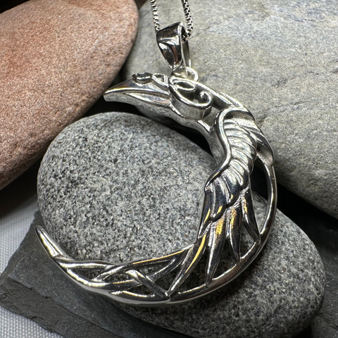 Load image into Gallery viewer, Raven Moon Necklace