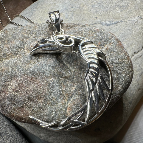 Load image into Gallery viewer, Raven Moon Necklace