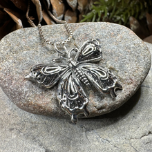 Load image into Gallery viewer, Celtic Butterfly Silver Necklace