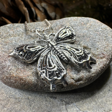 Load image into Gallery viewer, Celtic Butterfly Silver Necklace