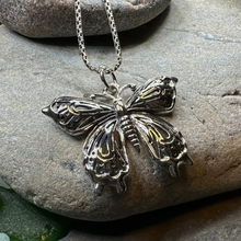 Load image into Gallery viewer, Celtic Butterfly Silver Necklace