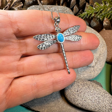 Load image into Gallery viewer, Turquoise Dragonfly Necklace