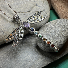 Load image into Gallery viewer, Chakra Dragonfly Necklace