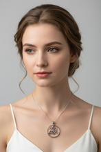 Load image into Gallery viewer, Amethyst Heart AA Sobriety Necklace