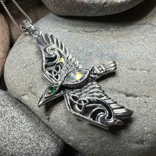 Load image into Gallery viewer, Oryx Celtic Raven Necklace