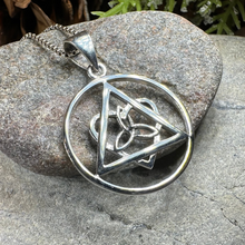 Load image into Gallery viewer, Celtic Trinity Knot AA Sobriety Necklace