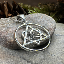 Load image into Gallery viewer, Celtic Trinity Knot AA Sobriety Necklace