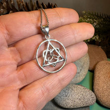 Load image into Gallery viewer, Celtic Trinity Knot AA Sobriety Necklace