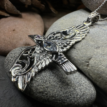 Load image into Gallery viewer, Oryx Celtic Raven Necklace