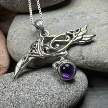 Load image into Gallery viewer, Celtic Raven Necklace