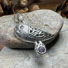 Load image into Gallery viewer, Minerva Celtic Owl Necklace