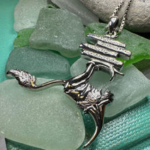 Load image into Gallery viewer, Book Lover Gnome Necklace