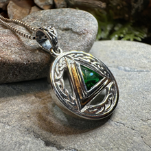 Load image into Gallery viewer, Gemstone Celtic AA Sobriety Necklace