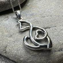 Load image into Gallery viewer, Celtic Cat Love Necklace