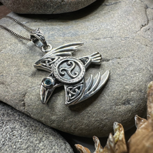 Load image into Gallery viewer, Astrid Celtic Raven Necklace