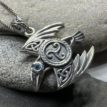 Load image into Gallery viewer, Astrid Celtic Raven Necklace
