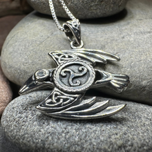 Load image into Gallery viewer, Astrid Celtic Raven Necklace