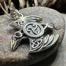 Load image into Gallery viewer, Astrid Celtic Raven Necklace
