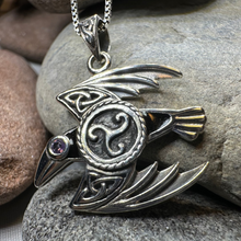 Load image into Gallery viewer, Astrid Celtic Raven Necklace