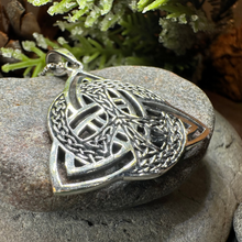 Load image into Gallery viewer, Celtic Peace Sign Necklace