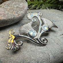 Load image into Gallery viewer, Shetland Isles Thistle Brooch