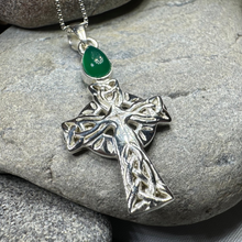 Load image into Gallery viewer, Eternal Light Celtic Cross Necklace