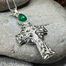 Load image into Gallery viewer, Eternal Light Celtic Cross Necklace