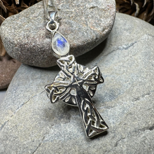 Load image into Gallery viewer, Eternal Light Celtic Cross Necklace