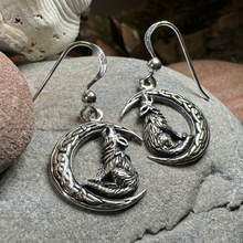 Load image into Gallery viewer, Arkyn Wolf Moon Earrings