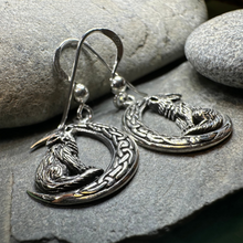 Load image into Gallery viewer, Arkyn Wolf Moon Earrings