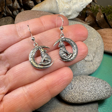 Load image into Gallery viewer, Arkyn Wolf Moon Earrings