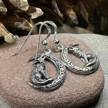 Load image into Gallery viewer, Arkyn Wolf Moon Earrings
