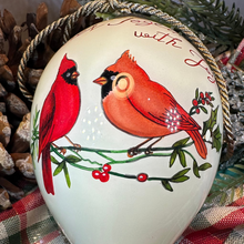 Load image into Gallery viewer, Cardinals Gather Together With Joy Ornament