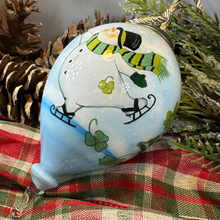 Load image into Gallery viewer, Irish Shamrock Snowman Ornament