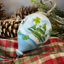 Load image into Gallery viewer, Irish Shamrock Snowman Ornament